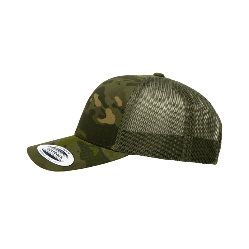 (APRIL) 6606MC-TROPIC Retro Trucker Tropic Green Multicam Cap Adjustable Fit