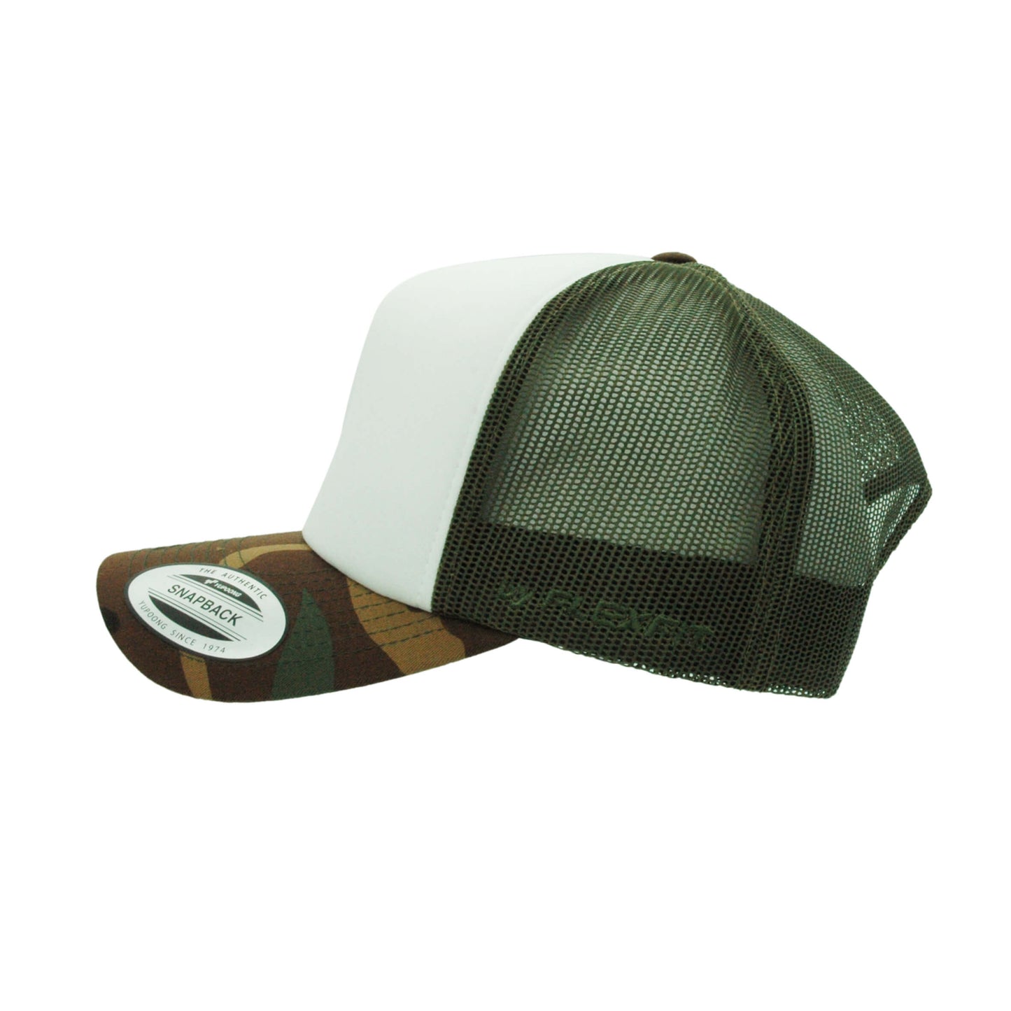 (JANUARY) 6700-CWC VZ Trucker Camo & White Cap Adjustable Fit
