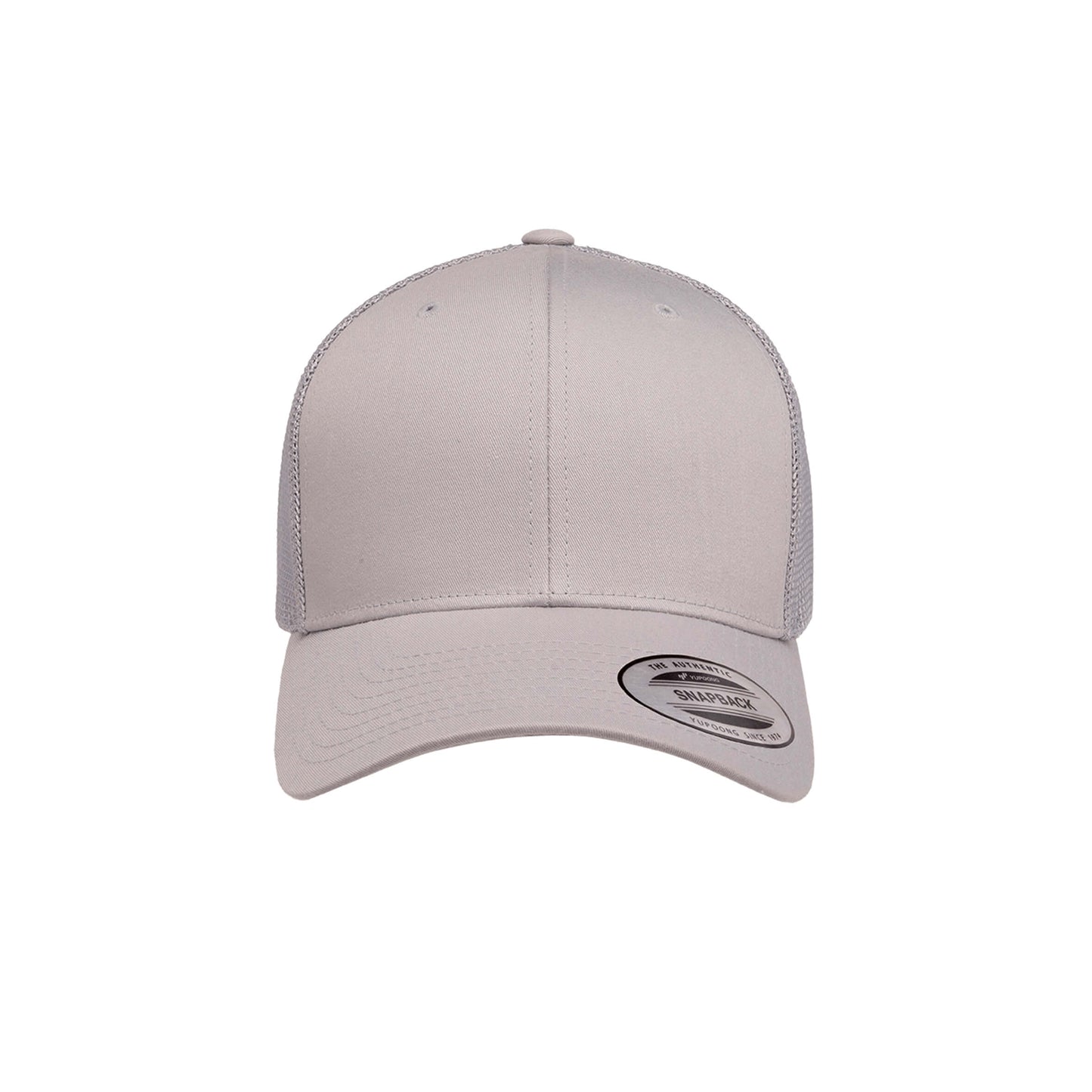 (OCTOBER) 6606-SV Retro Trucker Silver Cap Adjustable Fit