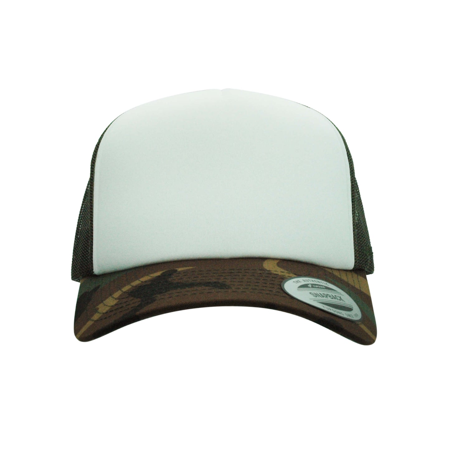 (JANUARY) 6700-CWC VZ Trucker Camo & White Cap Adjustable Fit