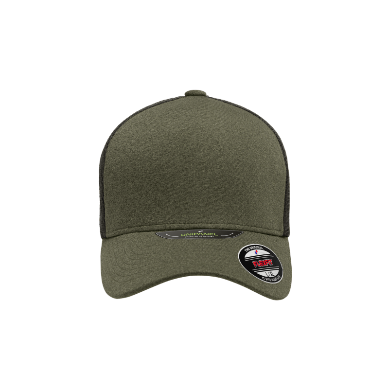 (OCTOBER) 5511UP-OLV Unipanel Mesh Olive Cap Fitted