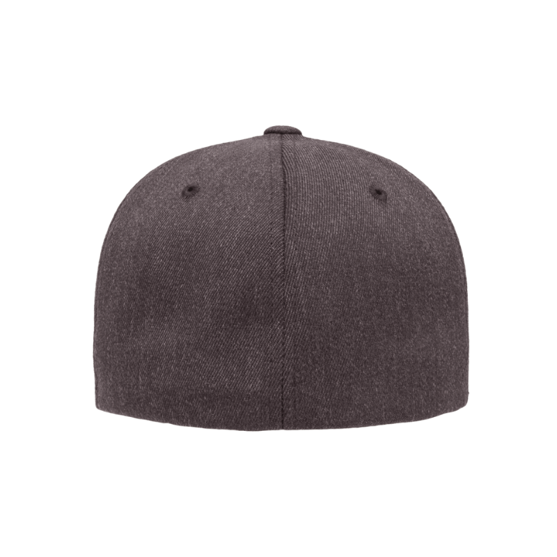 (OCTOBER) 6477-DH Wool Blend Baseball Dark Heather Grey Cap Fitted