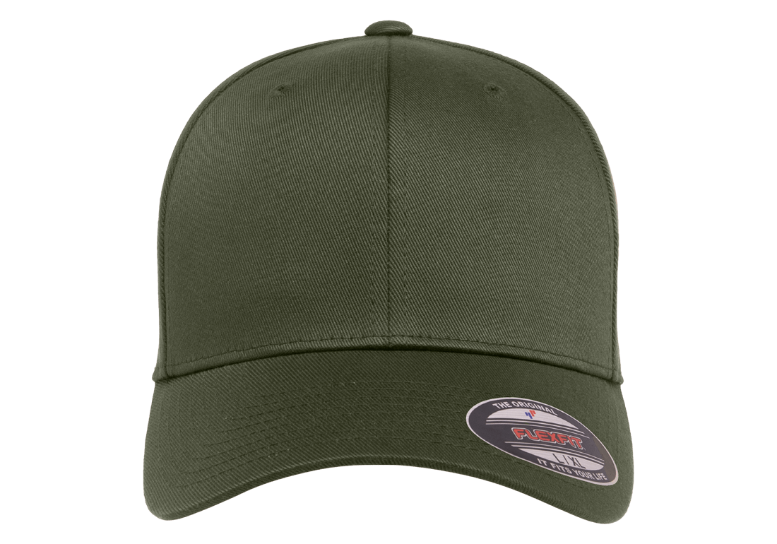 (OCTOBER) 6277-OLIV Baseball Olive Cap Fitted
