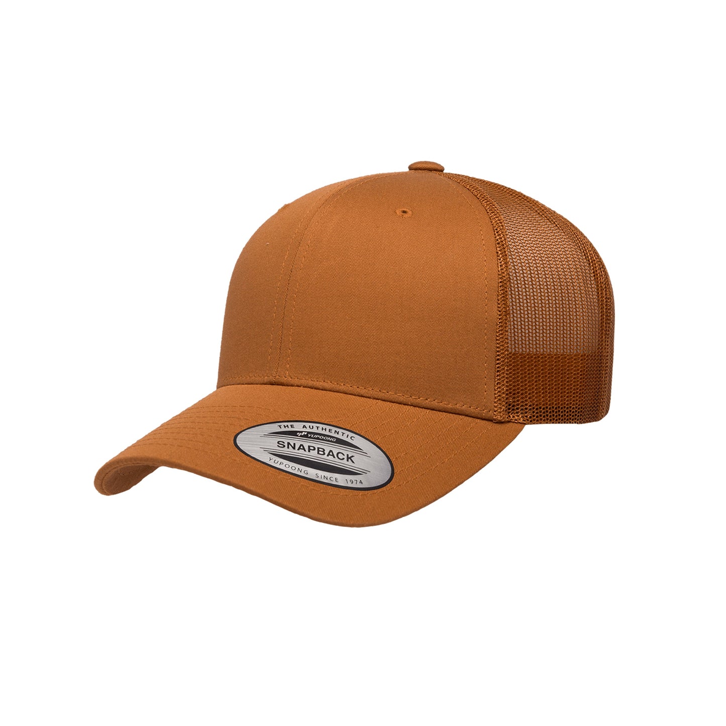 (AUGUST) 6606-CRML Retro Trucker Caramel Cap Adjustable Fit