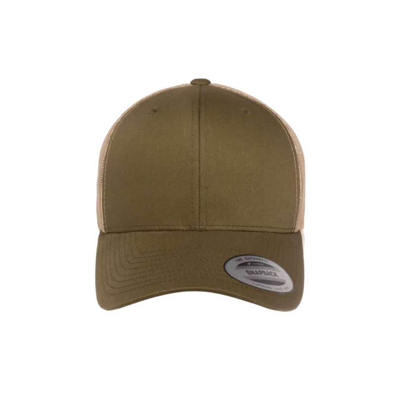 (APRIL) 6606T-MOS/KH Retro Trucker Moss & Khaki Cap Snapback