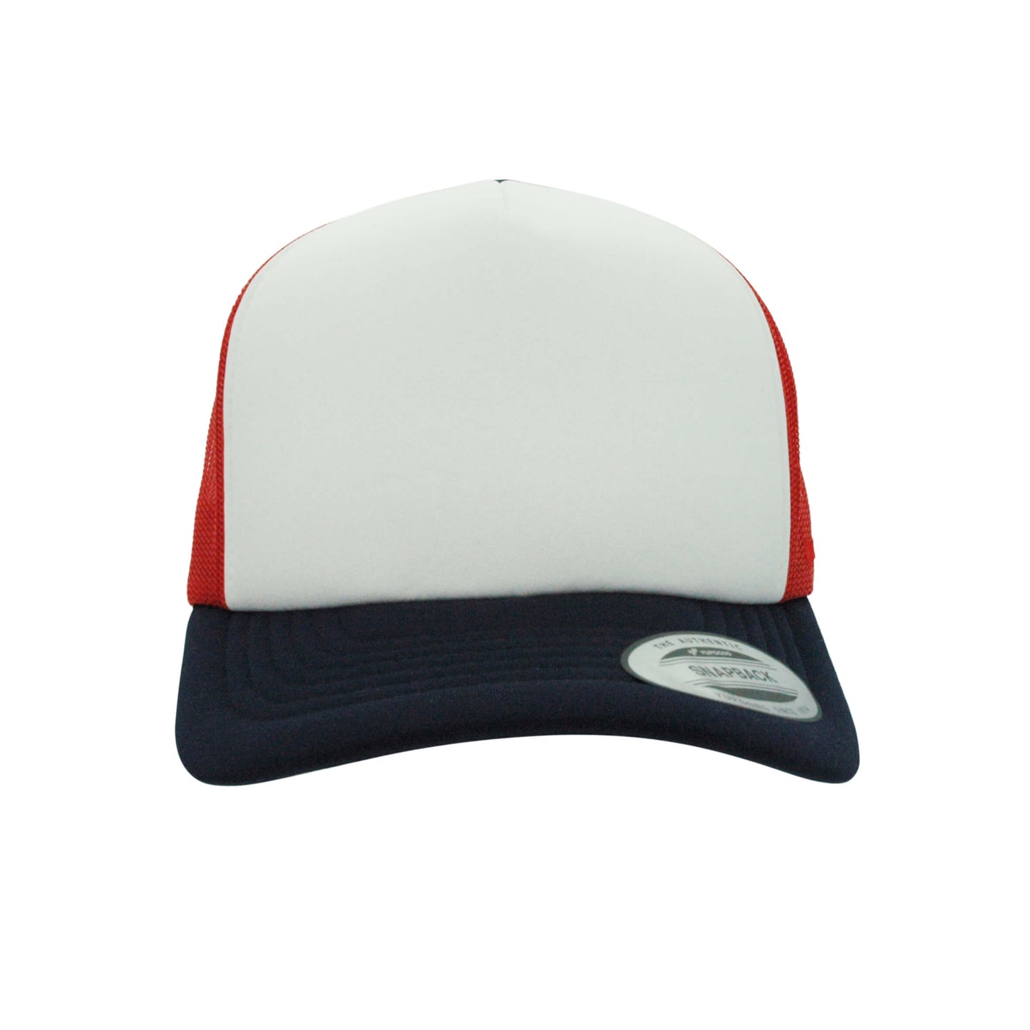 (OCTOBER) 6700-RD/WH/NVY VZ Trucker Red, White & Navy Cap Adjustable Fit