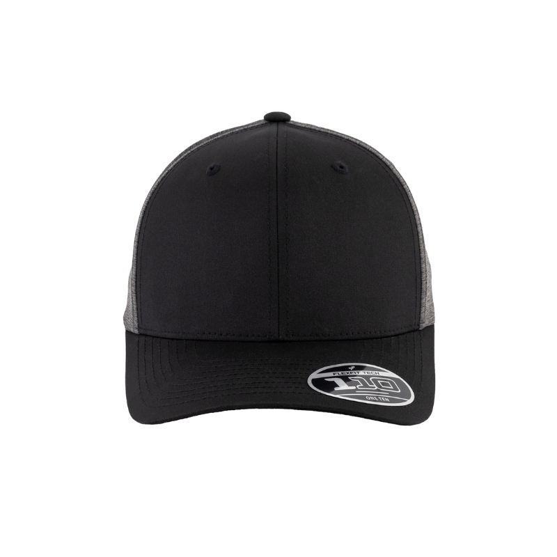 (OCTOBER) 110HB-BLK/DHG 110 Fit Dark Heather Grey & Black Cap Hybrid Adjustable Fit