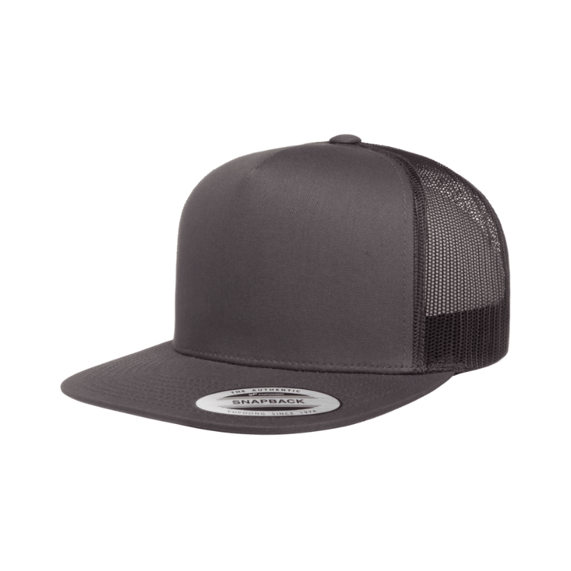 (OCTOBER) 6006-CHAR Classic Trucker Charcoal Cap Adjustable Fit