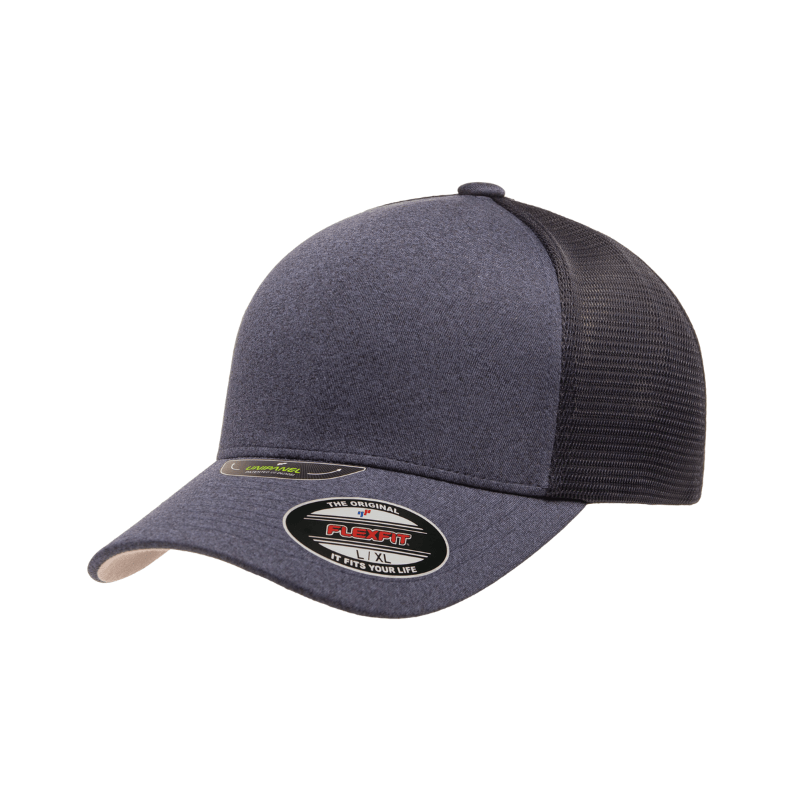 (JUNE) 5511UP-NVY Unipanel Mesh Navy Cap Fitted