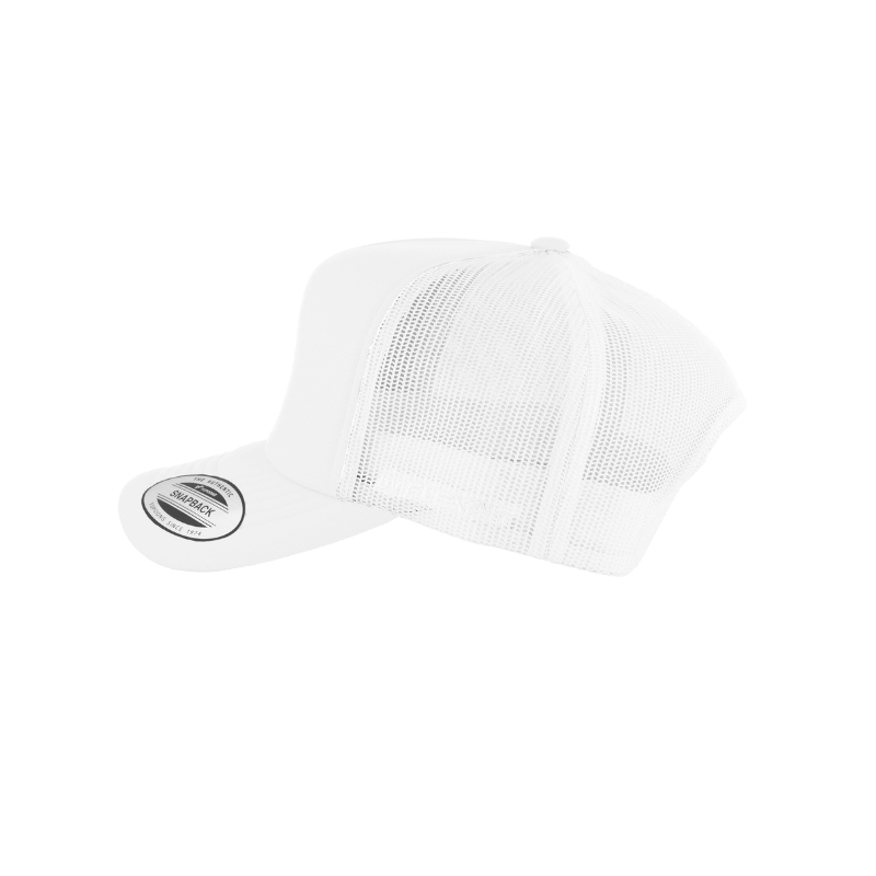 (JUNE) 6700-WHT VZ Trucker White Cap Adjustable Fit