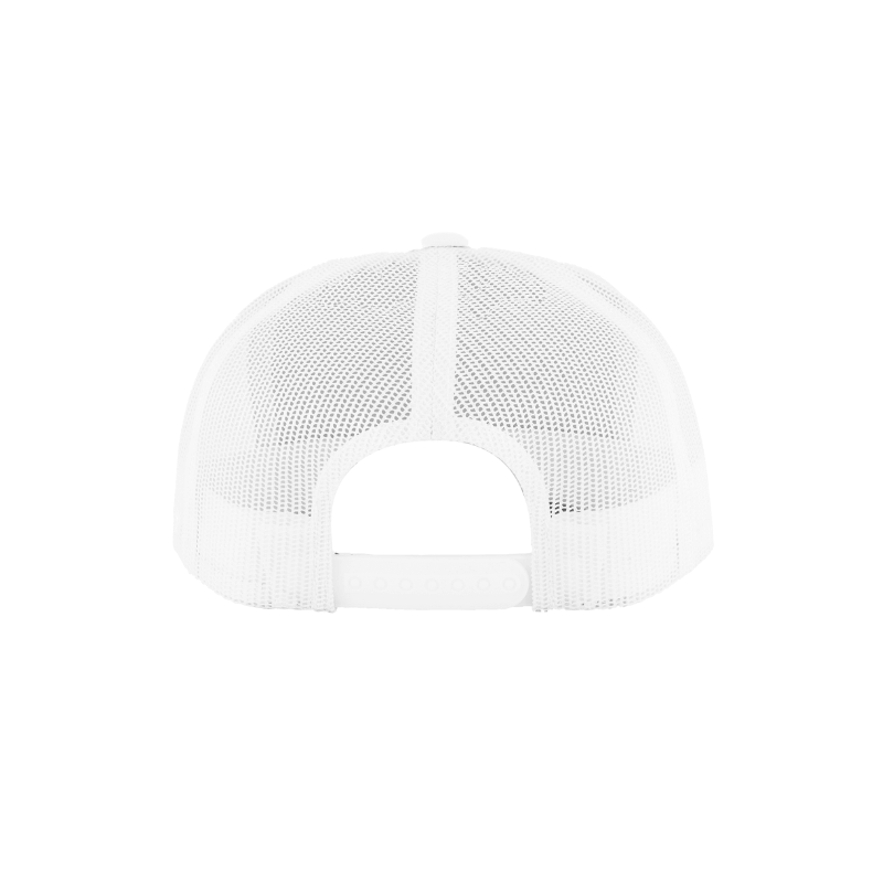 (JUNE) 6700-WHT VZ Trucker White Cap Adjustable Fit