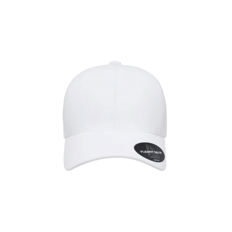 (JUNE) DELTA-PERF-ADJ-WHT Delta White Perforated Cap with Adjustable Fit