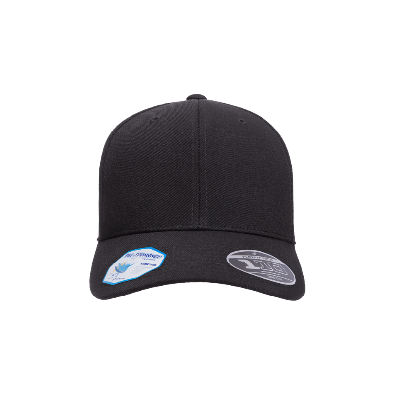110C-BLK 110 Fit Black Cap Cool and Dry Adjustable Fit