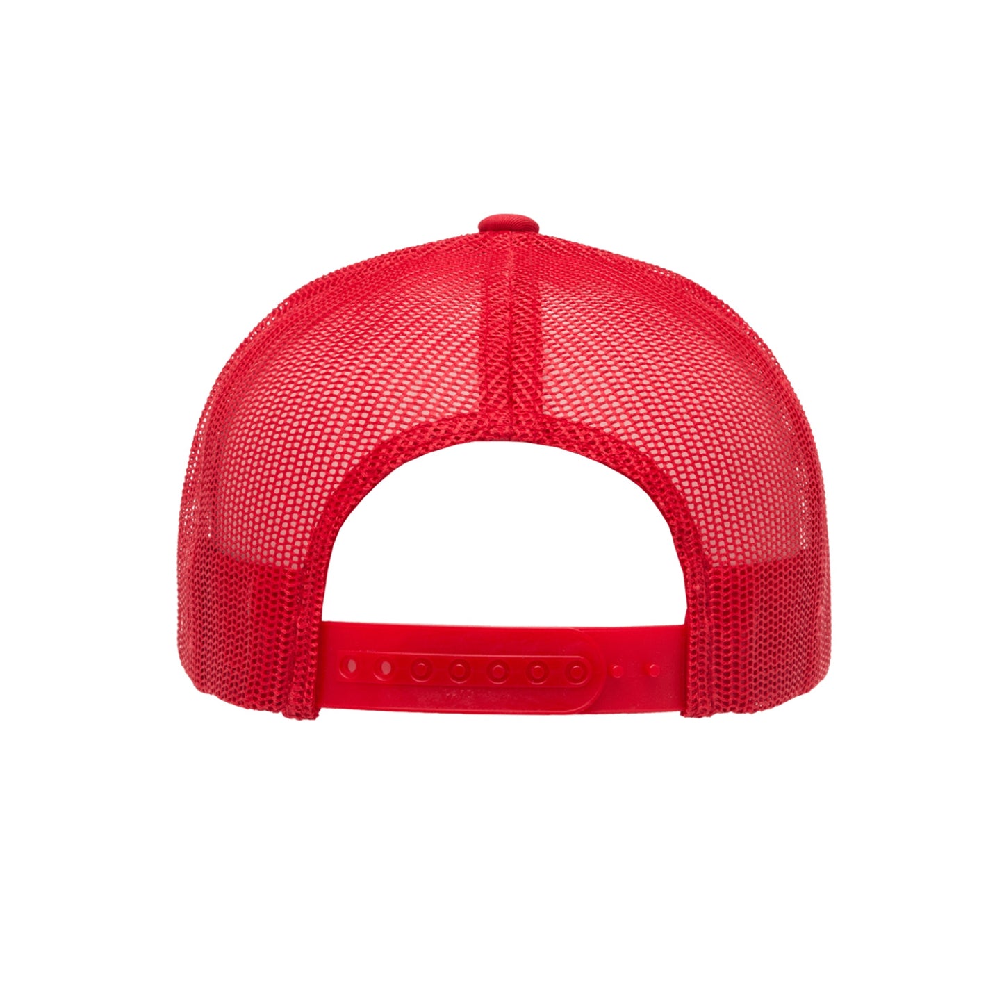 (JANUARY) 6606-RD Retro Trucker Red Cap Adjustable Fit