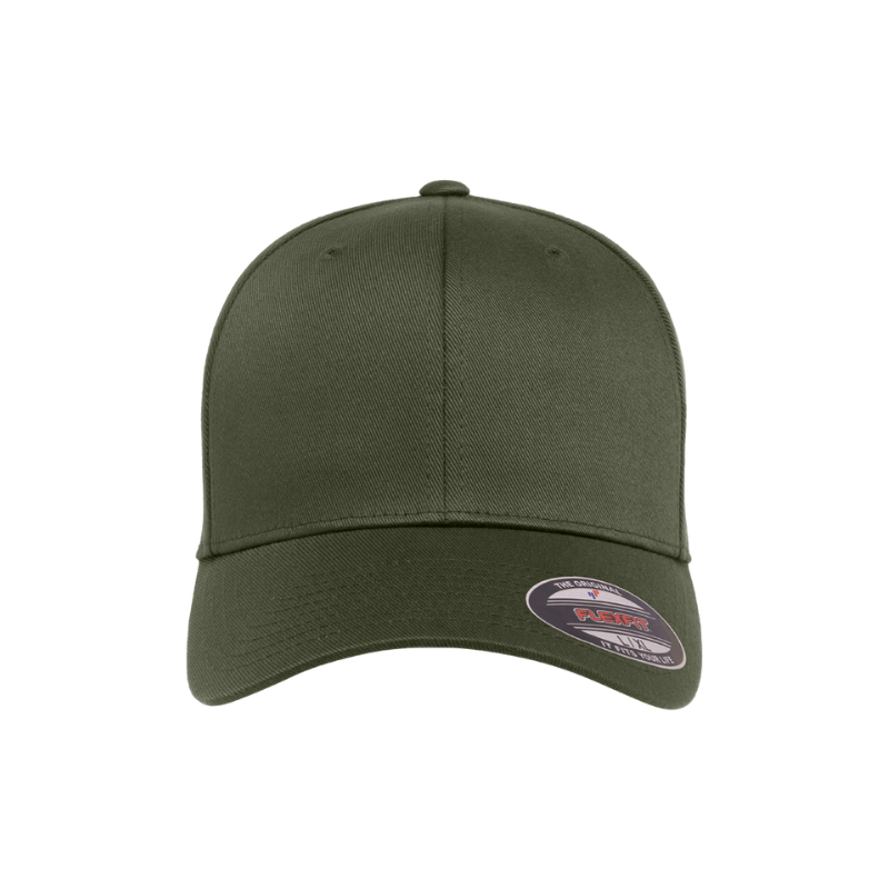 (OCTOBER) 6277-OLIV Baseball Olive Cap Fitted