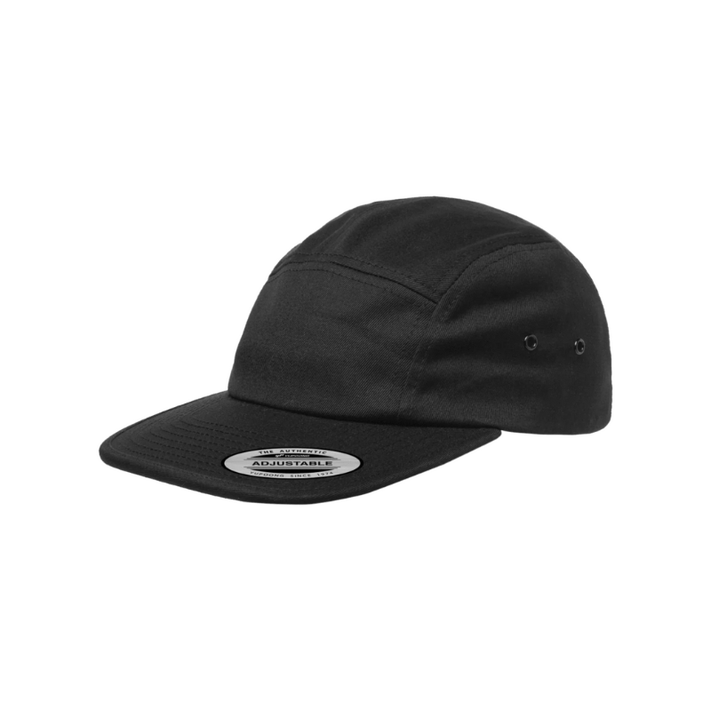 (OCTOBER) 7005-BLK Jockey Style Black Cap Adjustable Fit
