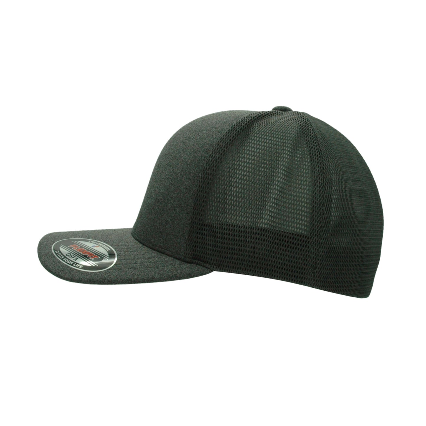 (OCTOBER) 5511UP-ADJ-DG Unipanel Mesh Melange Dark Grey Cap Adjustable 110 Fit