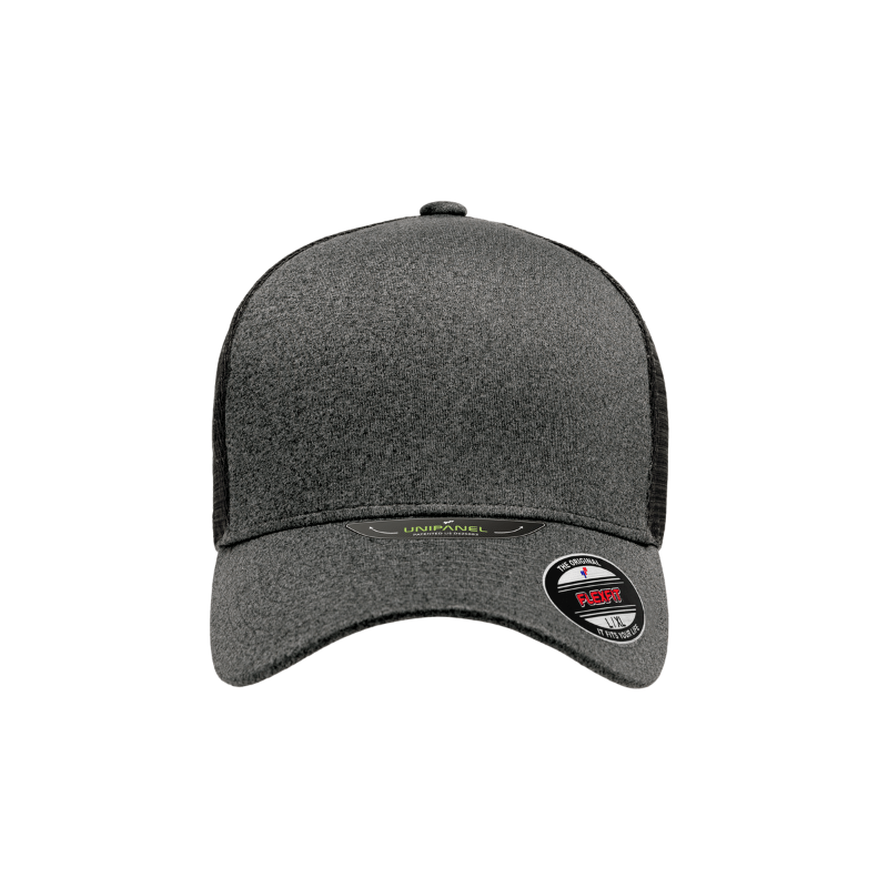 (OCTOBER) 5511UP-ADJ-DG Unipanel Mesh Melange Dark Grey Cap Adjustable 110 Fit