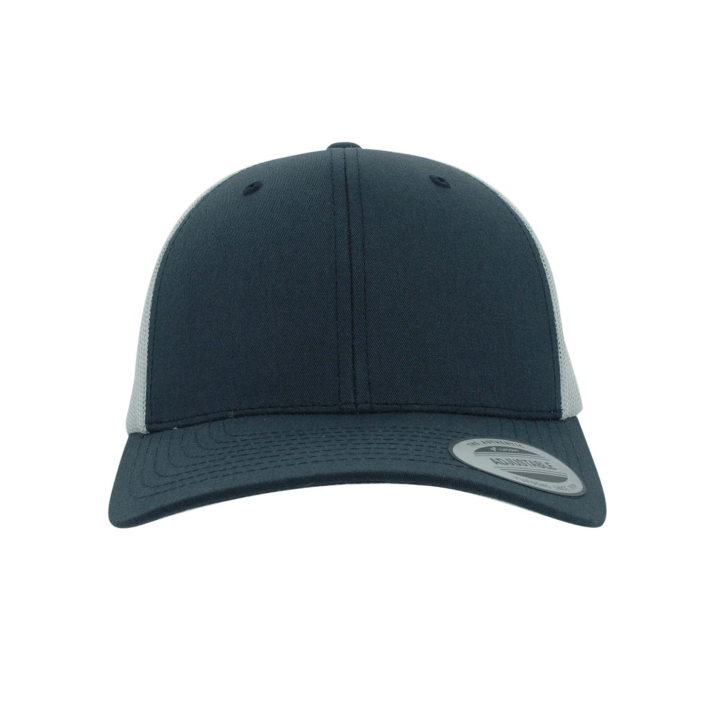 (JANUARY) 6606T-NVY/WHT Retro Trucker Navy & White Cap Adjustable Fit