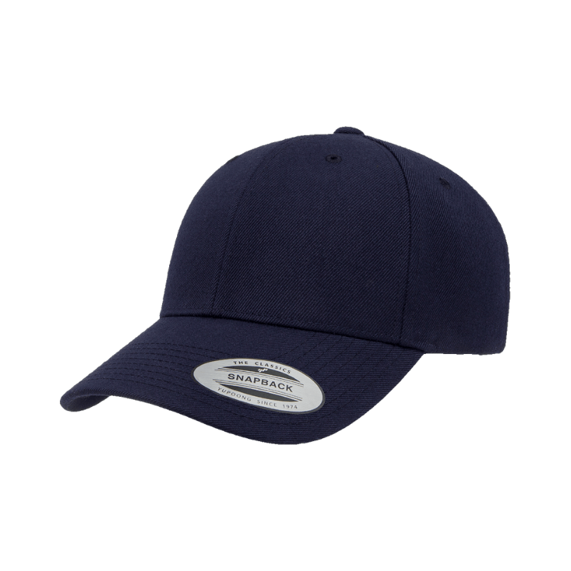 (OCTOBER) 6389X-NVY X-CAP Navy Retro Cotton Blend Snapback Adjustable Fit