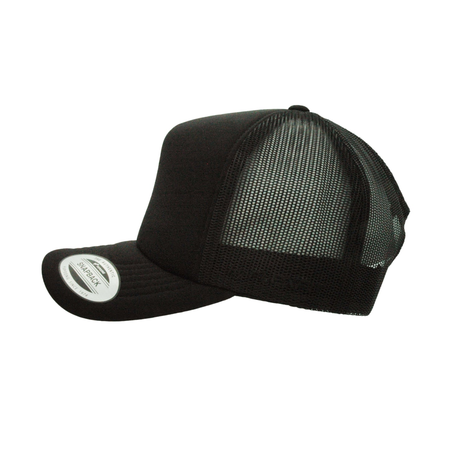 (OCTOBER) 6700-BLK VZ Trucker Black Cap Adjustable Fit