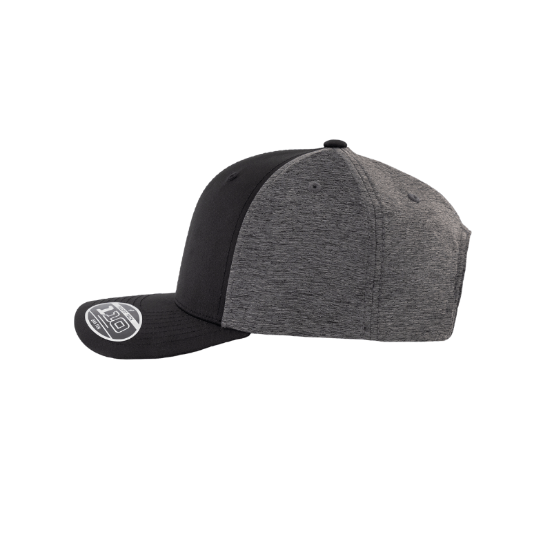 (OCTOBER) 110HB-BLK/DHG 110 Fit Dark Heather Grey & Black Cap Hybrid Adjustable Fit