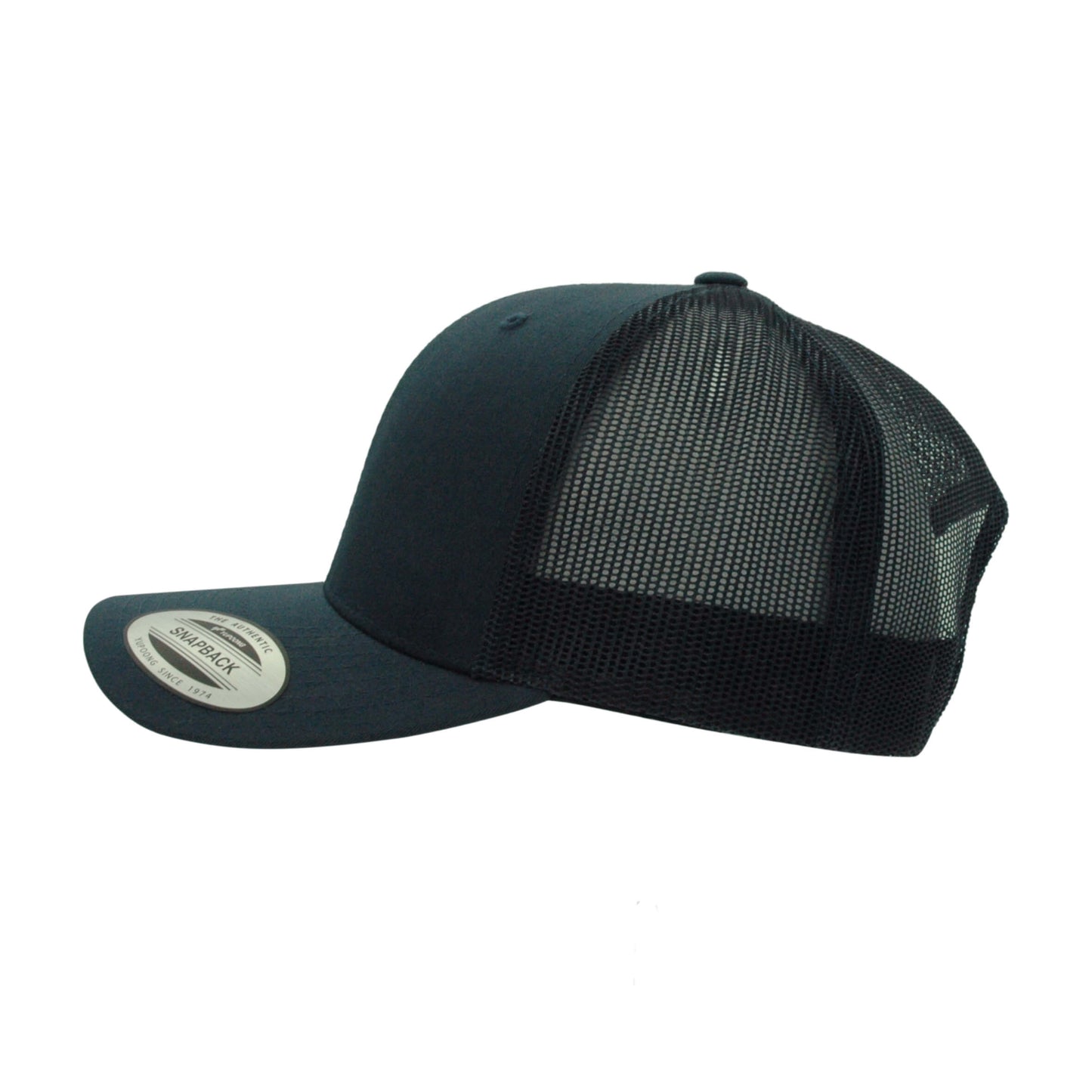 (AUGUST) 6606-NVY Retro Trucker Navy Cap Adjustable Fit