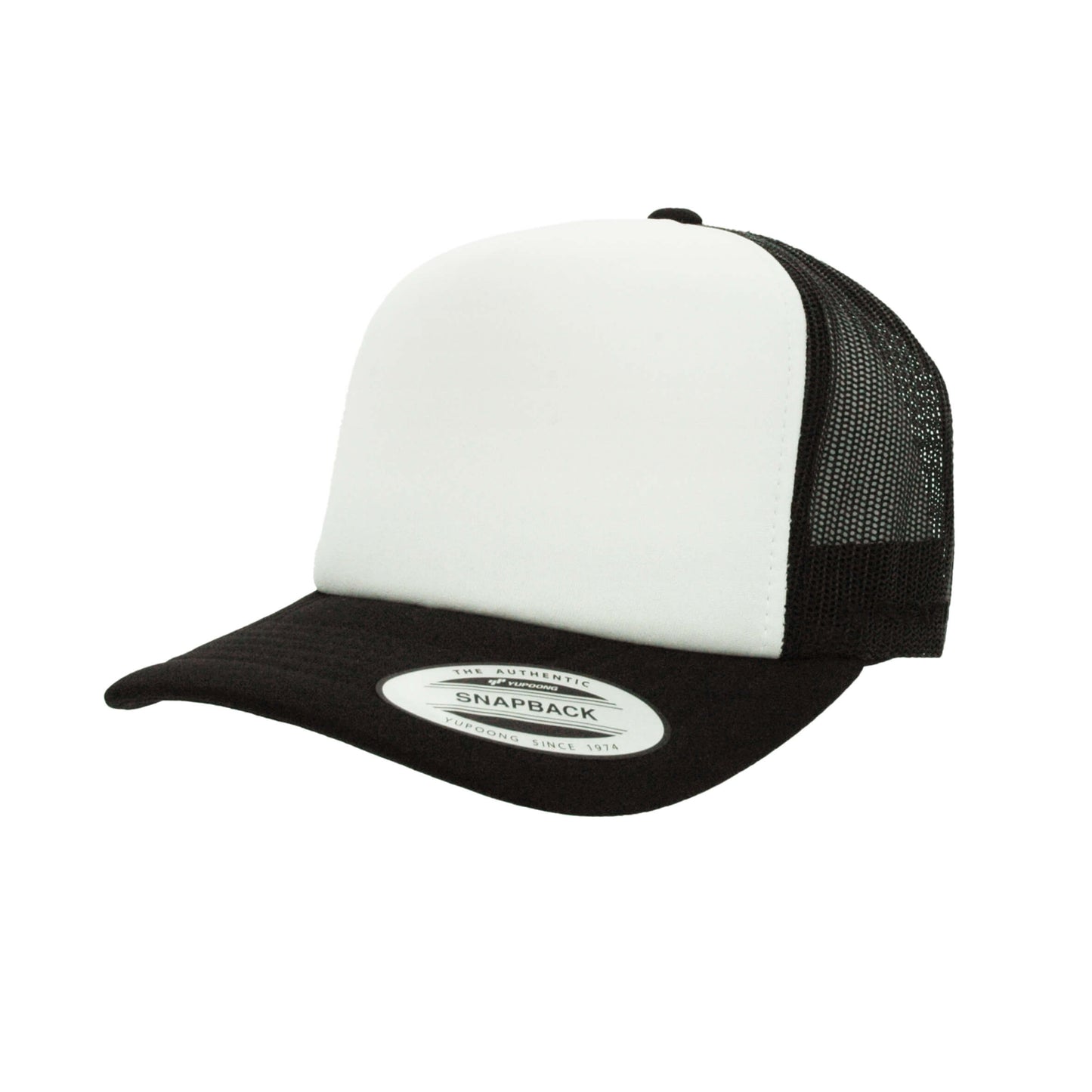 (JUNE) 6700-BWB VZ Trucker Black & White Cap Adjustable Fit