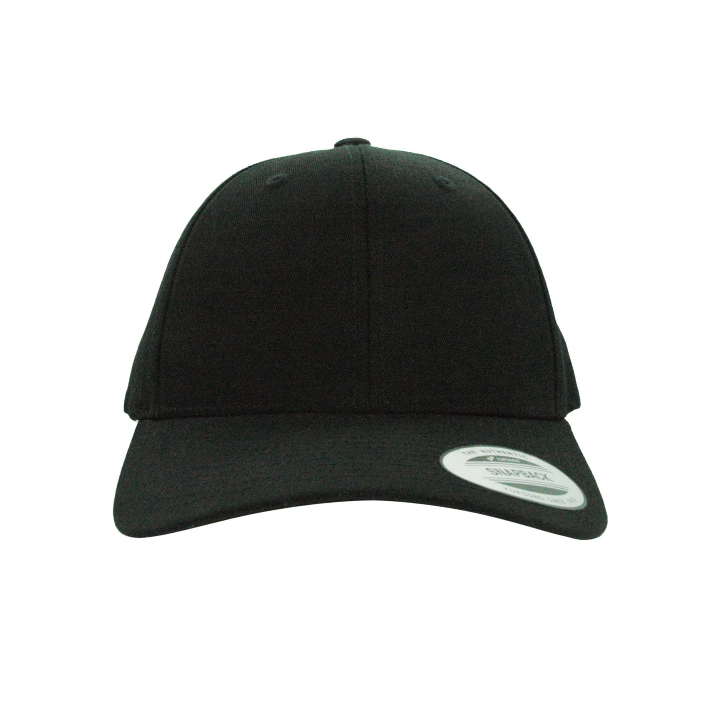 (APRIL) 6389X-BLK X-Cap Black Retro Cotton Blend Snapback Adjustable Fit