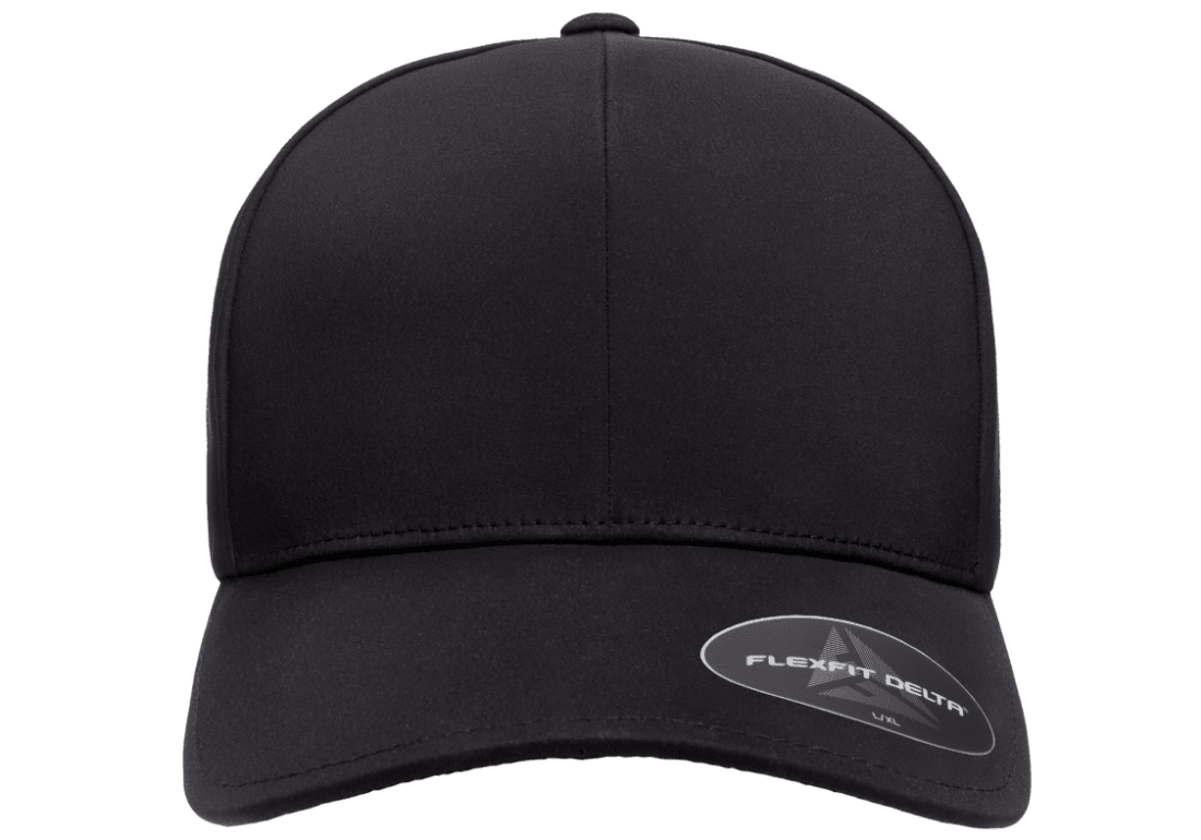 (NOVEMBER) DELTA-BLK Stylish Delta Black Cap Fitted