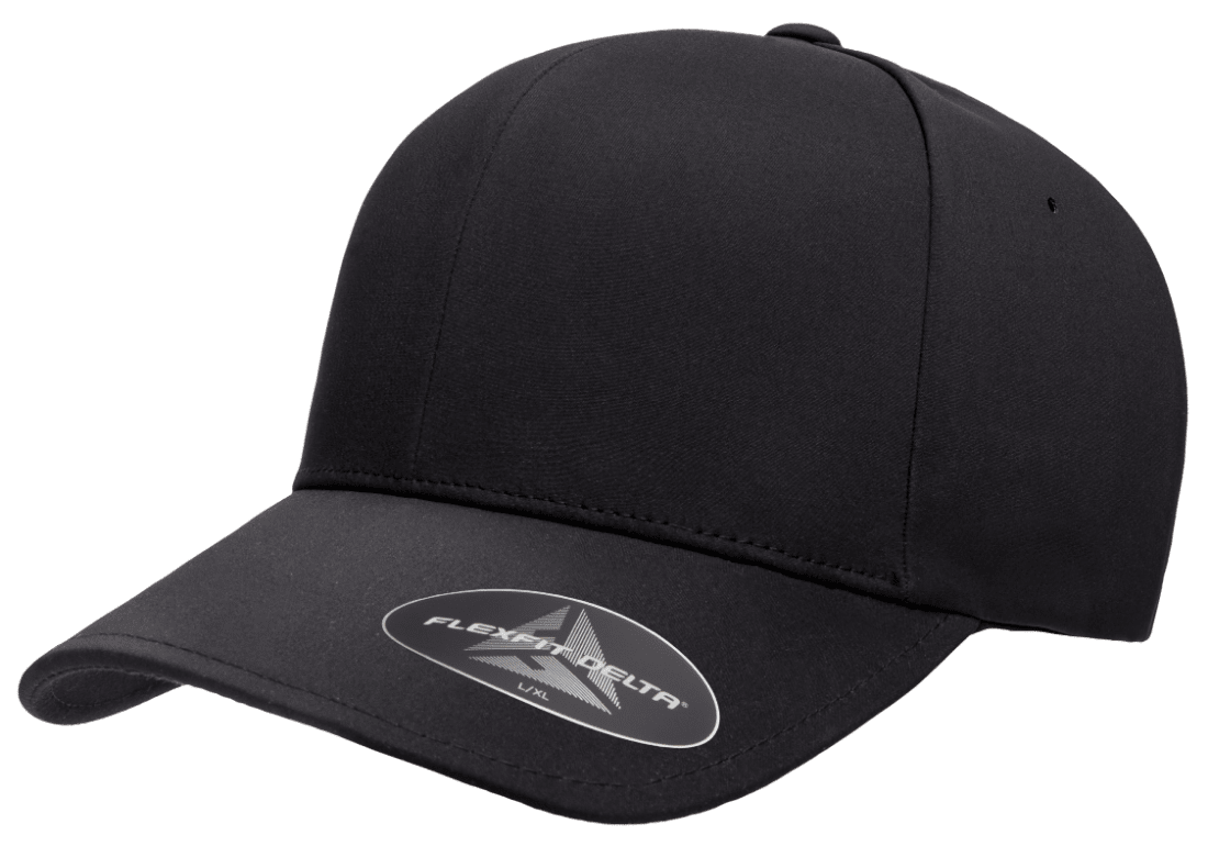 (NOVEMBER) DELTA-BLK Stylish Delta Black Cap Fitted