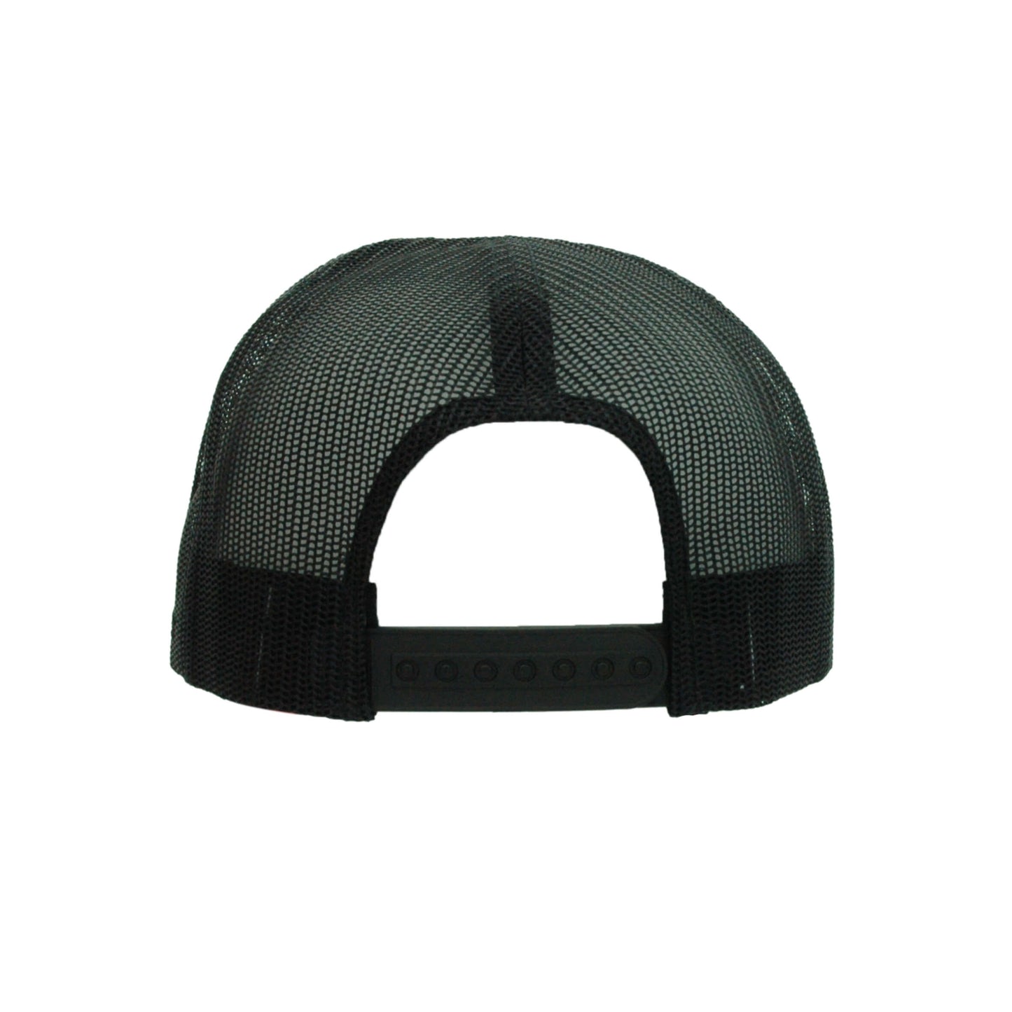 (APRIL) 6700-BLK/WH/RD VZ Trucker Black, White & Red Cap Adjustable Fit