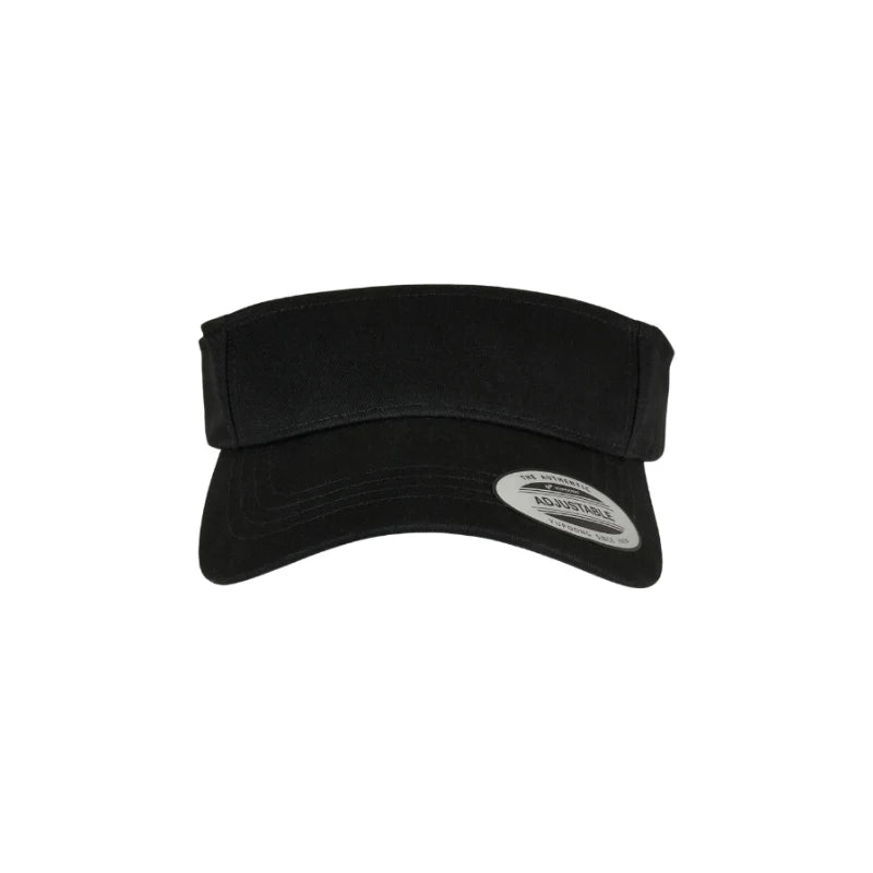 (SEP26) 8888-BLK Classic Black Visor Velcro Adjustable