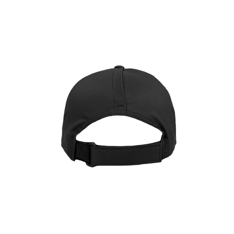 (APRIL) 6455WR-PT-BLK - Water Resistant Ponytail Cap Black Adjustable Fit