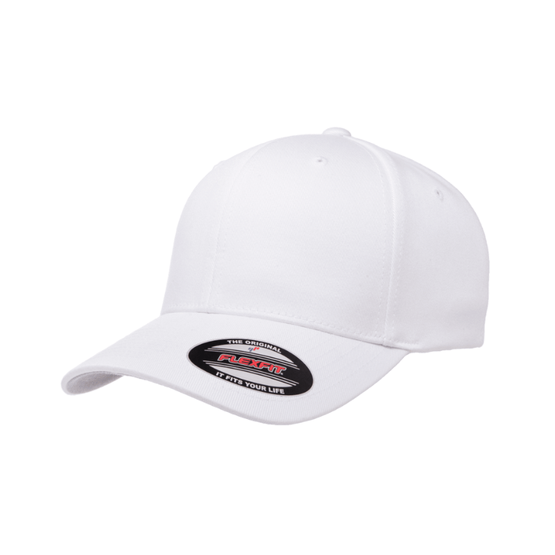 (APRIL) 6277-W Baseball White Fitted Cap