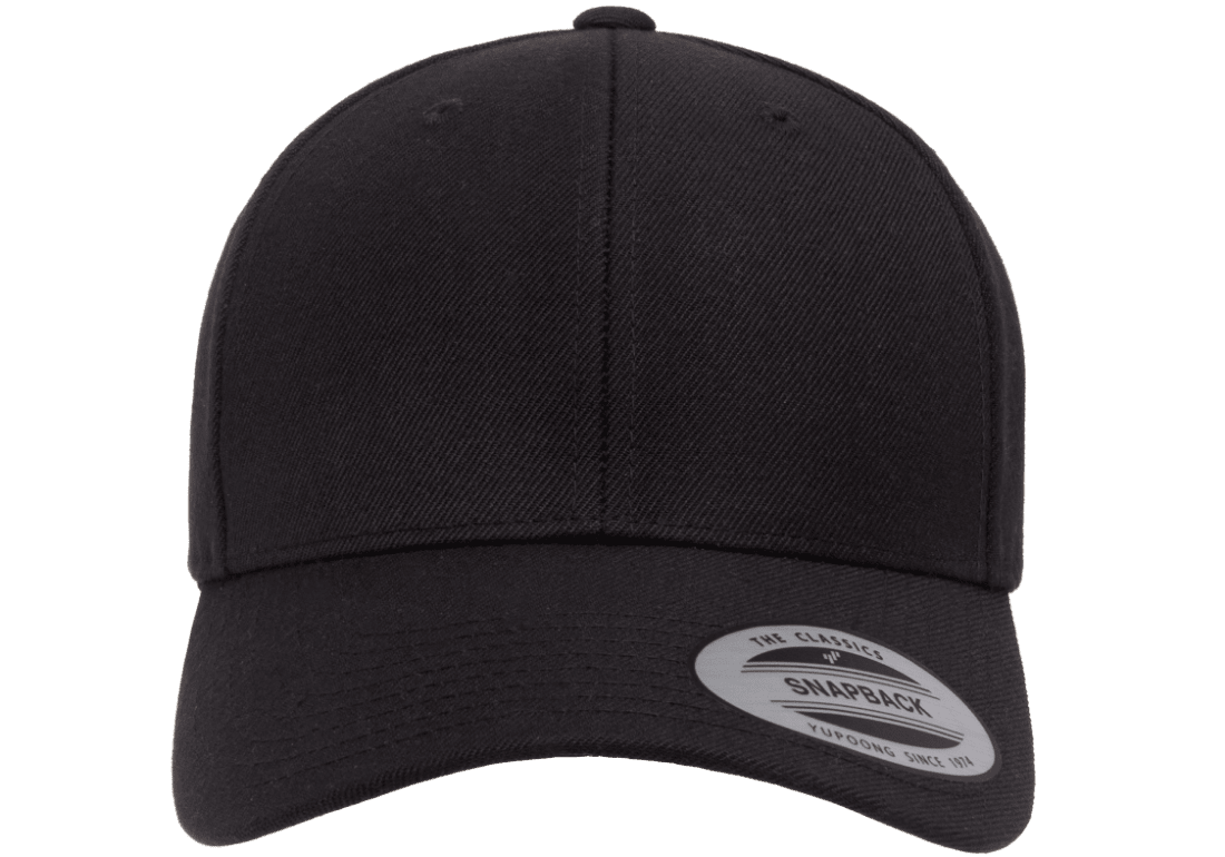 (APRIL) Y-6389X-BLK - YOUTH X-Cap Black Retro Cotton Blend Snapback Adjustable Fit