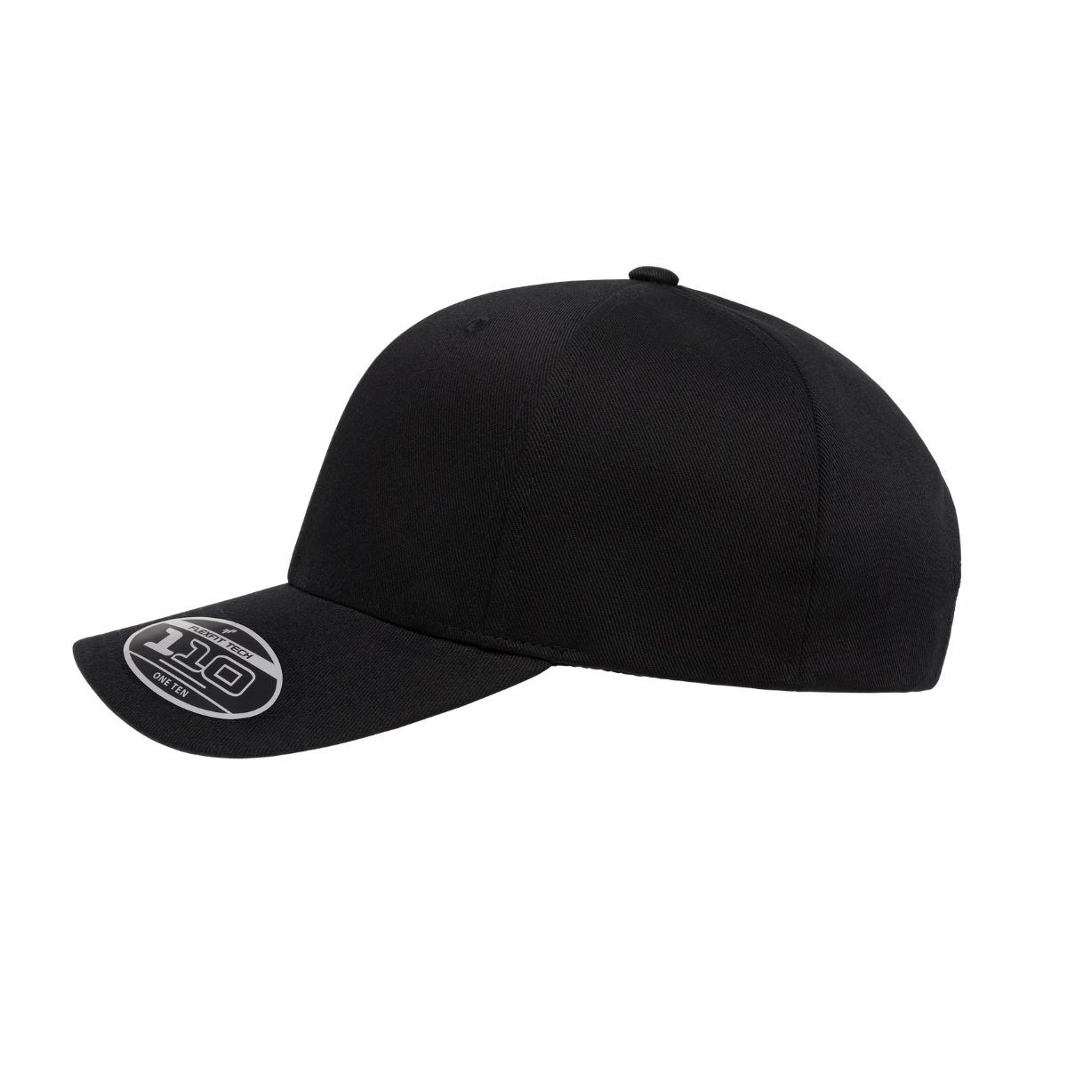 (AUG26) 6277ADJ-BLK Baseball Black Cap Adjustable Fit