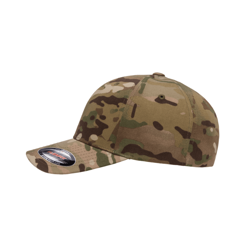 (APRIL) 6277MC-CF Baseball Multicam Cap Fitted