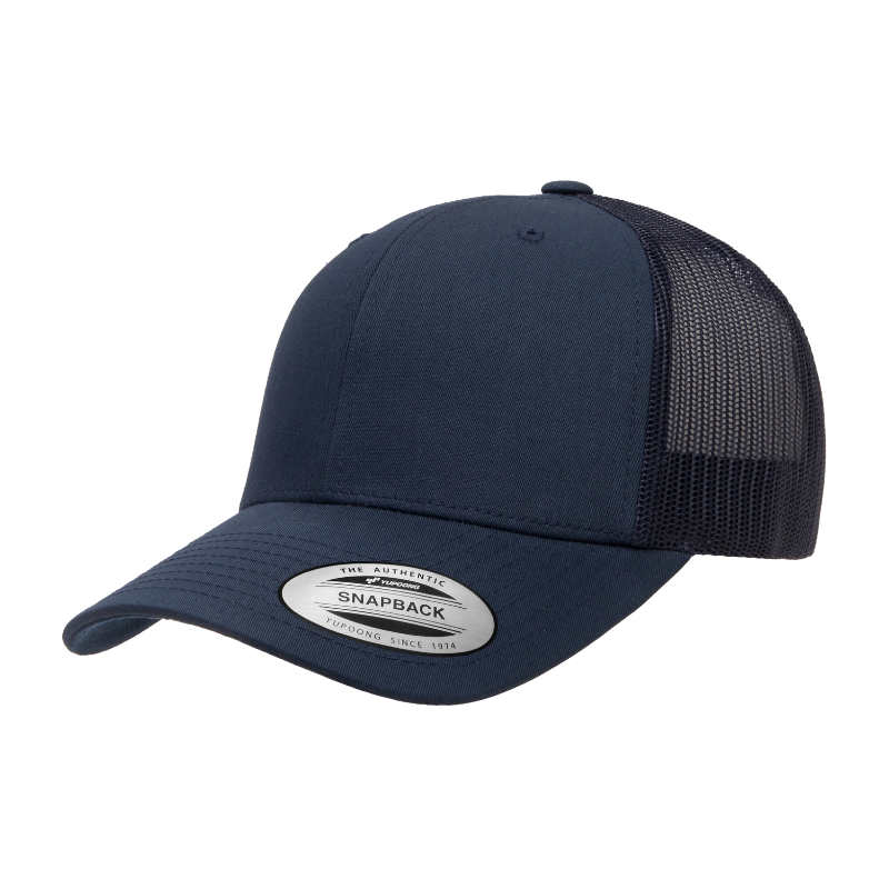 (JAN27) 6606-NVY Retro Trucker Navy Cap Snapback