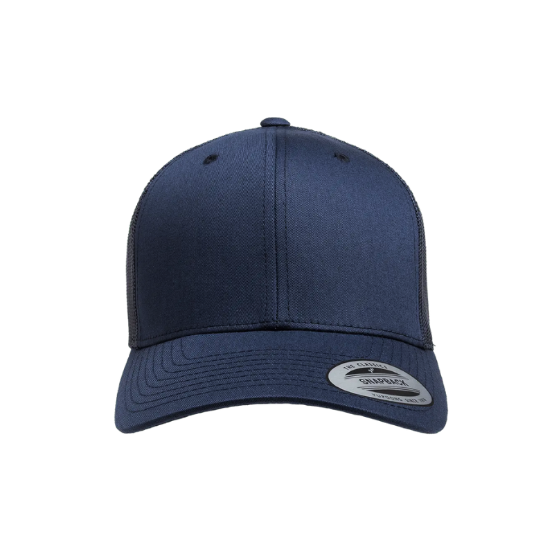 (JAN27) 6606-NVY Retro Trucker Navy Cap Snapback
