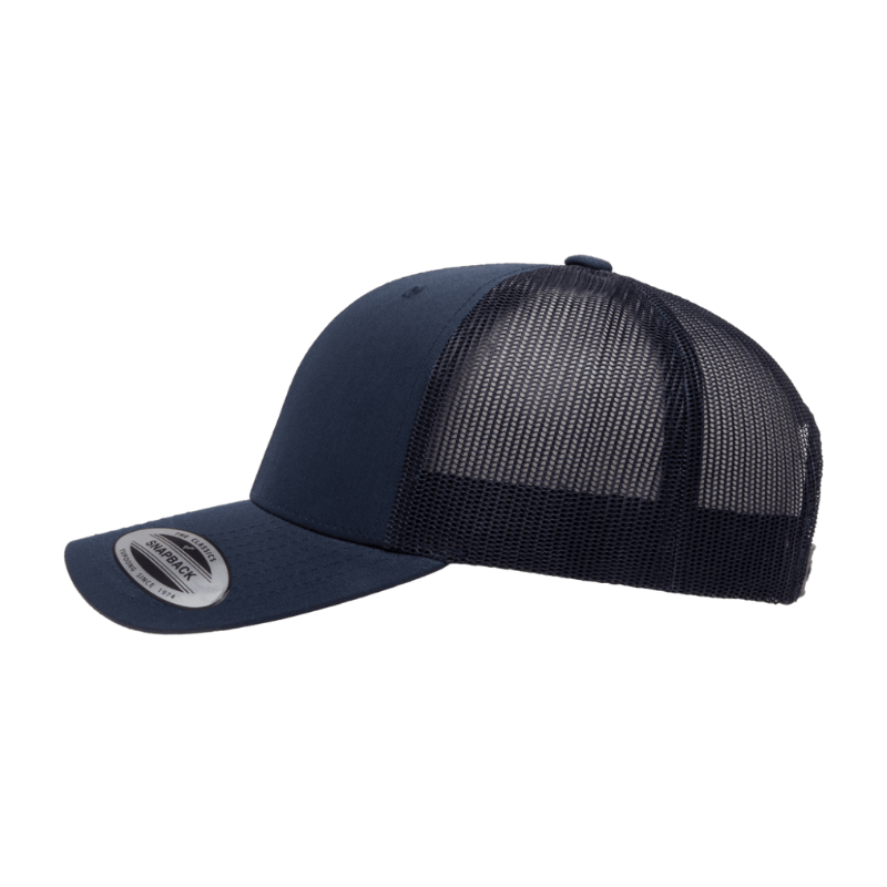 (JAN27) 6606-NVY Retro Trucker Navy Cap Snapback