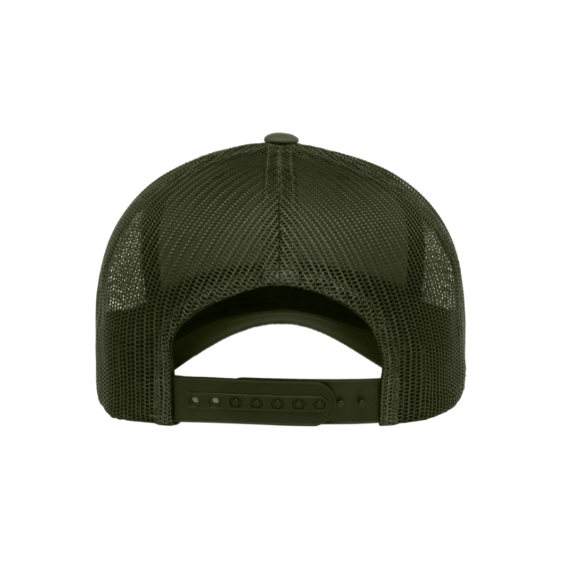 (AUG26) 6606-OLV Retro Trucker Olive Cap Snapback