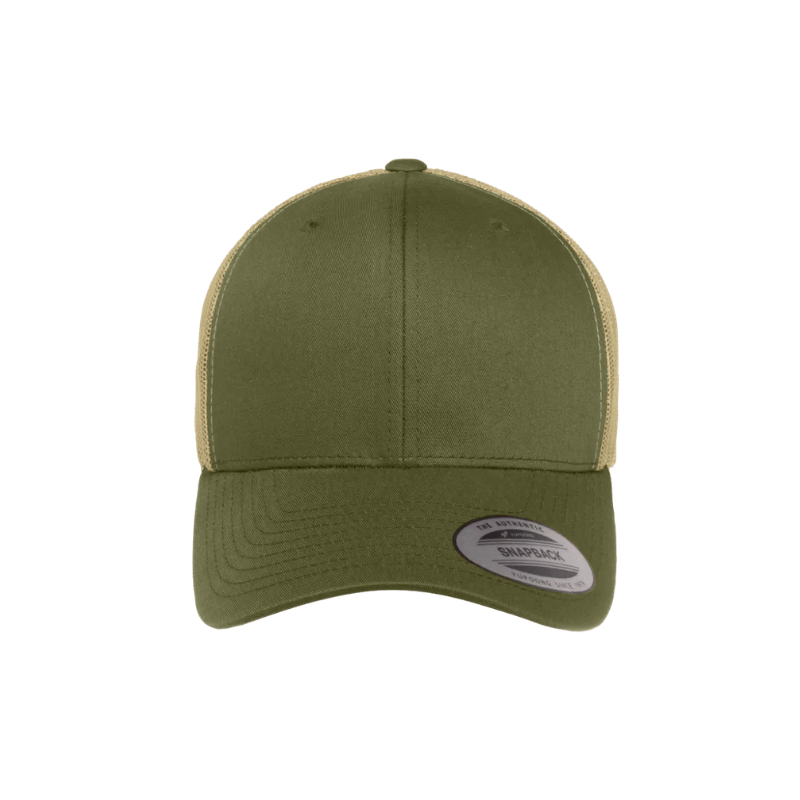 (SEP26) 6606T-MOS/KH Retro Trucker Moss & Khaki Cap Snapback