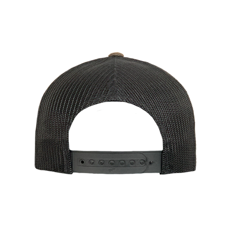 (JAN27) 6606T-OS-BRN/BLK Retro Trucker Brown Oil Skin / Black Mesh Cap Adjustable Fit