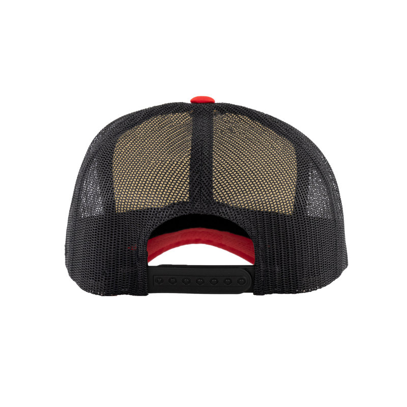(JAN27) 6700-BLK/WH/RD VZ Trucker Black, White & Red Cap Snapback