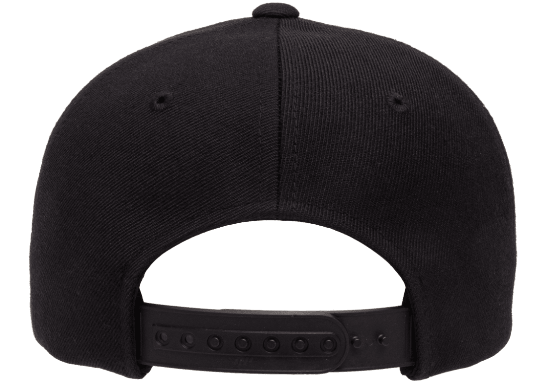 (NOVEMBER) 6389X - BLK  X-Cap Black Retro Cotton Blend Snapback Adjustable Fit