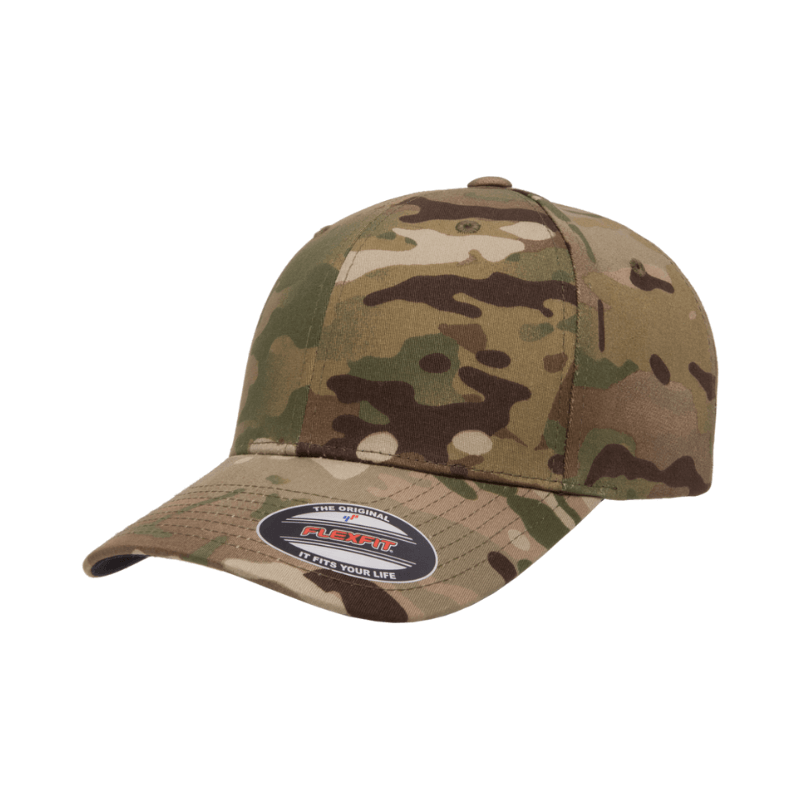 (APRIL) 6277MC-CF Baseball Multicam Cap Fitted