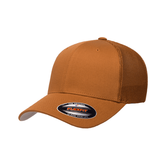 (OCTOBER) 6511-ADJ-CRML 110 Fit Trucker Caramel Cap Adjustable