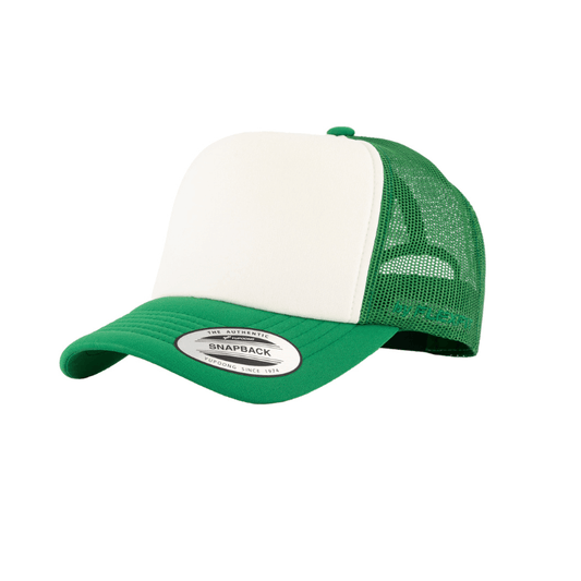 (OCTOBER) 6700-KWK VZ Trucker  Kelly Green & White  Cap Adjustable Fit
