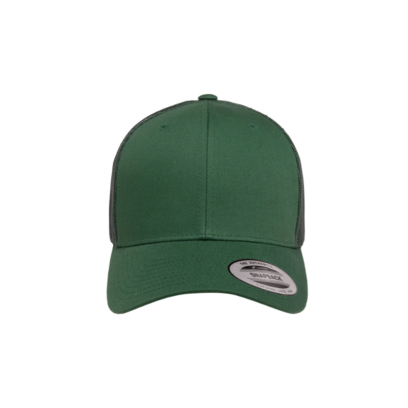 (APRIL) 6606-EVRGRN - Retro Trucker Evergreen Cap Adjustable Fit